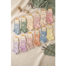Dündar Kız Çocuk   Modal  Patik Dikişsiz/soft Yıkama/kokulu(35-37)11 Yaş 12 Adet