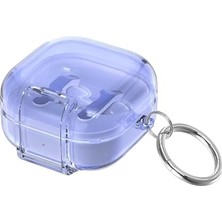 Orevio Kılıf; Samsung Galaxy Buds 4 Pro ve Buds 4 ile Uyumlu Renkli Şeffaf Yumuşak Dokulu Darbelere Dayanıklı Silikon (Mavi, Galaxy Buds 4 Pro/4)