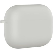 Orevio Airpods Pro 3 Uyumlu Standart Silikon Kılıf Krem