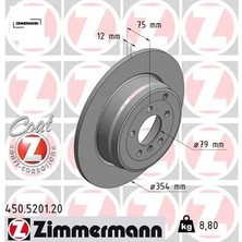Zimmermann Fren Dıskı Arka Range 3 Vogue L322 05 12 Zımmermann SDB000211