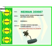 Neiman Bagaj Kapak Açma-Kapama Swici Butonu-Anahtarı Insıgnıa A Neıman 13359897/ 1241457/ 13422268/ 1240807/ 6