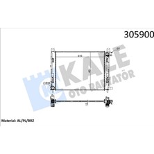 Radyatör Motor  Clıo Iv-Captur 2013> Kale Radyatör 214107326R/ 214107326R