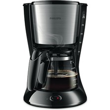 Orevio HD7462/20 Filtre Kahve Makinesi; 1,2 L, Cam Demlik, Otomatik Kapanma, Siyah ve Metal