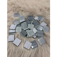 Karsan Mozaik Sanatsal Kristal Mozaik Ks-12 23X23MM Çizgili Gri Mix (250GR)