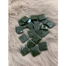 Karsan Mozaik Sanatsal Dokulu Mozaik Dc-06 25X25MM Yeşil (500GR)