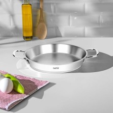 Orevio Silver Çelik Italyan Omlet Sahan 18 cm Kapaksız