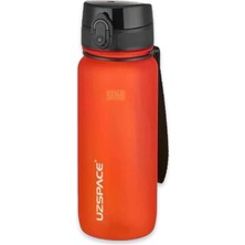 Uzspace 3037 650 ml Soft-Touch Tritan Su Matarası Kırmızı Unisex Suluk & Matara