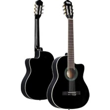 Orevio MGX-100BK-BAG 4/4 Klasik Gitar, Sap Ayarlı, Gül Klavye