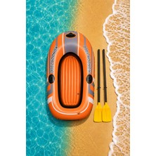 Bestway Şişme Kürekli Binici Bot Seti - Tek Kişilik Kürekli Şişme Bot Set - Havuz ve Deniz Binici Bot Kondor 1000 - 155X97 Cm.
