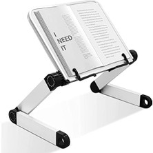 Orevio Metal Ayarlanabilir Kitap Okuma Standı Rahle, Çok Amaçlı Laptop ve Tablet Standı