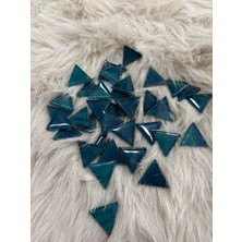 Karsan Mozaik Sanatsal Kristal Mozaik Ks-25 25X25MM Üçgen Mavi (250GR)