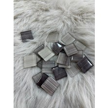 Karsan Mozaik Sanatsal Kristal Mozaik Ks-16 23X23MM Çizgili Bej Mix (250GR)