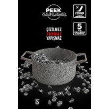 Orevio Stone-H 20 cm Çizilmez Yanmaz Yapışmaz Indüksiyon Derin Tencere