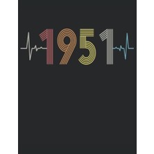 Orevio Colorıng Book - 101 Mandalas Ecg Heartbeat Born 1951 Year Heart Beat: Funny Retro Vintage Heart Line Art, A4 8. 5X11 101 Pages For Coloring