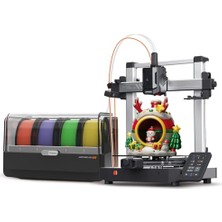 Orevio Kobra 3 V2 Combo 3D Yazıcı; Akıllı Çok Renkli Baskı 600 Mm/s'ye Kadar Baskı Hızı, Aktif Filament Kurutma, Daha Yüksek Başarı Oranları Için Geliştirilmiş Otomatik Tesviye, 10.0'' x 10.0'' x