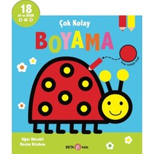 Beta Kids Çok Kolay Boyama Uğur Böcekli Resim Kitabım