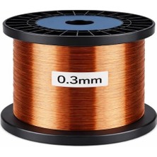 Orevio Emayeli Bakır Tel; 0.3 mm (Awg 28), 300M, C Sınıfı 200 Derece Termal Dayanım, Iec Standartlarına Uygun, Makara