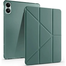 Xiaomi Redmi Pad Se 4g Kılıf Kalemlikli Mars Tablet Kılıfı - Koyu Yeşil