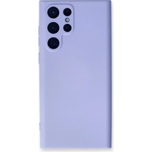 Samsung Galaxy S23 Ultra Kılıf Nano Içi Kadife Silikon - Lila