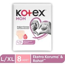 Kotex Mom Lohusa Külodu - Külot Bez L - Large - Büyük / Xl - Extra Large - (Iç Adet 8) Tekli Pk