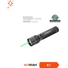 Acebeam K1 1000 Lümen 223 Metre 3 Işık Kaynaklı Edc El Feneri