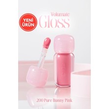 Orevio Pigmentli, Parlak Bitişli Dolgunlaştırıcı Lip Gloss Volumate Gloss 200 Bunny Pure Pink