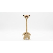 Orevio El Yapımı Amigurumi Sid Karakteri Uzun Boyunlu Çok Amaçlı Süs, %100 Pamuk Örgü Araba Dikiz Aynası Askısı