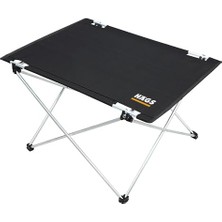 Orevio Ultralight Katlanır Kamp Sehpası; Piknik, Bbq, Doğa Aktiviteleri, Hiking, Plaj Için Taşınabilir Kompakt Roll Up Outdoor Kamp Masası Orta Boy, Siyah