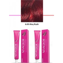 Pileli Store 2 Li Set Premium 6.00 Ateş Kızılı - Kalıcı Krem Saç Boyası 2 x 50 G Tüp