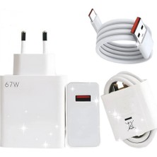 Pileli Store Type-C 67W (Watt) Ultra Hızlı Şarj Aleti Adaptör Kablo Set