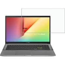 Orevio Asus Vivobook S15 15.6 Inç ile Uyumlu Ekran Koruyucu Notebook; 9h Temperli Kırılmaz Esnek Nano Cam, Çizilmeye ve Darbeye Dayanıklı Laptop Koruma, Hd Şeffaf