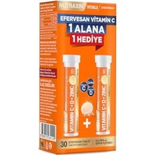 Orevio 1000 Mg C, 400 Iu D3 ve 10 Mg Çinko Içeren Portakal Aromalı 30 Vegan Tablet