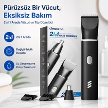 Clean Wise Cleanwise Vücut Tıraş Makinesi "iki Başlıkla Vücut ve Burun Bakımı"