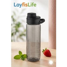Layfislife 630 ml Spor Matara Kilitli Kapaklı Ağızlıklı Su Matarası