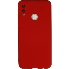 Huawei P Smart 2019 Kılıf Nano Içi Kadife Silikon - Kırmızı