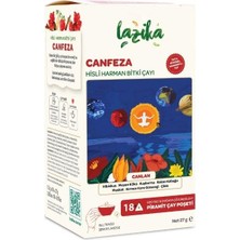 Orevio Canfeza Beije Çayı – Enerji Veren & Mutluluk Destekleyici Bitki Çayı, Kafeinsiz, 18'li Piramit Poşet