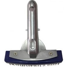 Orevio Krom Saplı Paslanmaz Klipsli Model Tel Havuz Fırçası 15 Cm-Stainless Steel Algae Brush-Toptancıyızbiz