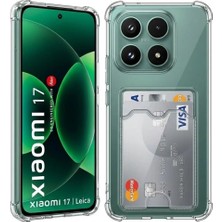 Teknomoda Xiaomi Mi 17 Kılıf Kartlıklı Anti Şok Korumalı Şeffaf Silikon