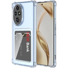 Teknomoda Honor 200 Pro Kılıf Kartlıklı Anti Şok Korumalı Şeffaf Silikon