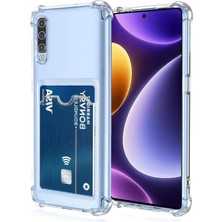 Teknomoda Huawei P30 Lite Kılıf Kartlıklı Anti Şok Korumalı Şeffaf Silikon