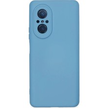 Huawei Nova 9 Se Kılıf Nano Içi Kadife Silikon - Mavi