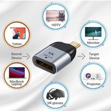 Type-C To Displayport Çevirici USB C Macbook Uyumlu Adaptör Notebook Uyumlu Dönüştürücü S1721