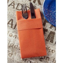 NapkinStore Terracota 40*40 1/8 Cepli Premium Kumaş Dokulu Peçete 50'li Kutu