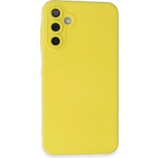 Samsung Galaxy A25 5g Kılıf Nano Içi Kadife Silikon - Sarı