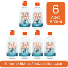Orevio Distile Edilmiş Saf 6 Adet 500 ml | Zahmetsiz, Kolay ve Hızlı Ütüleme | %0 Kimyasal