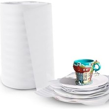 Orevio Senal Ticaret 30 cm x 50 Met Köpük Ambalaj Rulosu; Koruma Sağlayan Taşınma Malzemesi, Tabak Bardak Koruma Köpüğü Beyaz