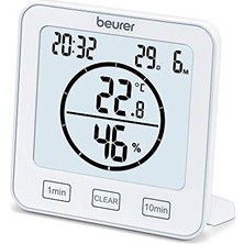 Orevio Hm 22 Termal Higrometre, Oda Iklimi Kontrolü, Sıcaklık ve Bağıl Nem Ölçümü, Zamanlayıcı ve Sinyal Sesli, Beyaz