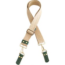Orevio Jüt Kolon Çanta Sapı 120X4 Cm, Light Gold Metalli