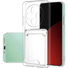 Xiaomi Redmi 14C Kılıf Kart Şeffaf Silikon - Şeffaf