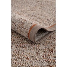 Veja Home Sahara Kumaş Bordürlü Sisal Bej Multi Vizon Turuncu Toz Yapmaz Kolay Silinir Halı ve Yolluk B3811G